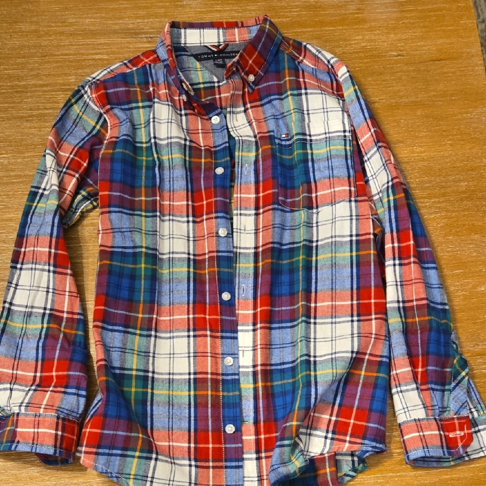 Tommy Hilfiger Multicolor Plaid Button-Down Shirt
